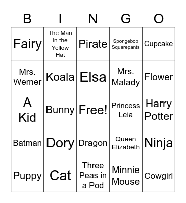 Guess Gillespie's Get-Up! Bingo Card