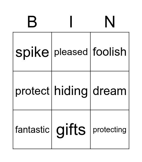 Janosik Bingo Card