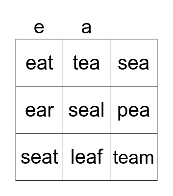 ea bingo Card