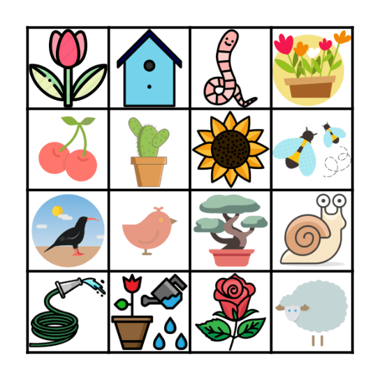 Bingo da Primavera Bingo Card