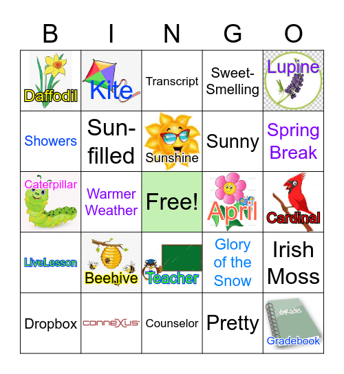 Spring Time at OCA Bingo Card