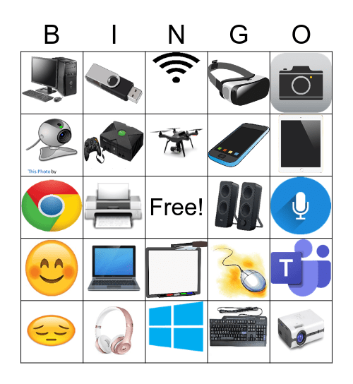 Technology Bingo Card