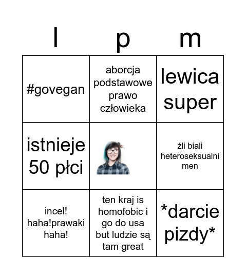 Julka z Twittera Bingo Card