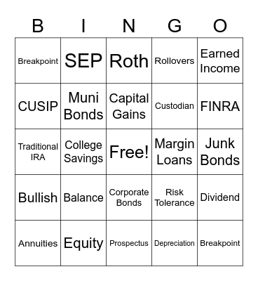 Bingo Bash Bingo Card