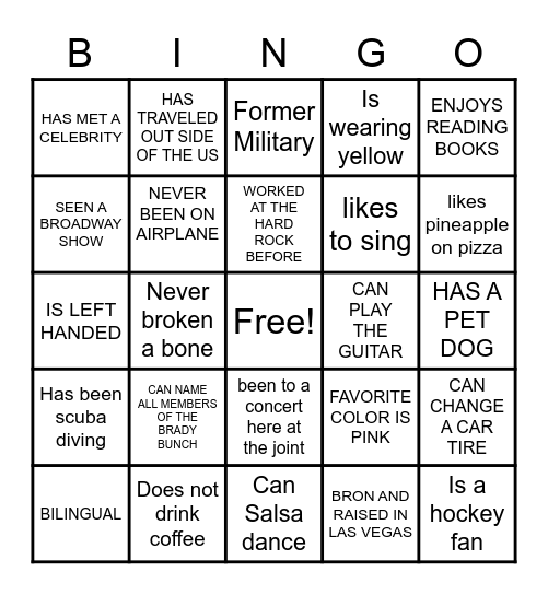 Money Baby Bingo Card