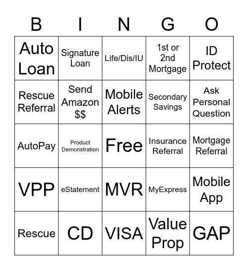 May Bingo Card