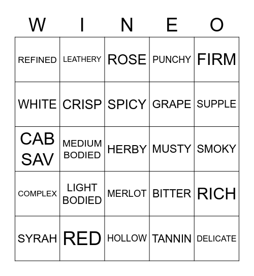 JUST US GIRLS! Bingo Card