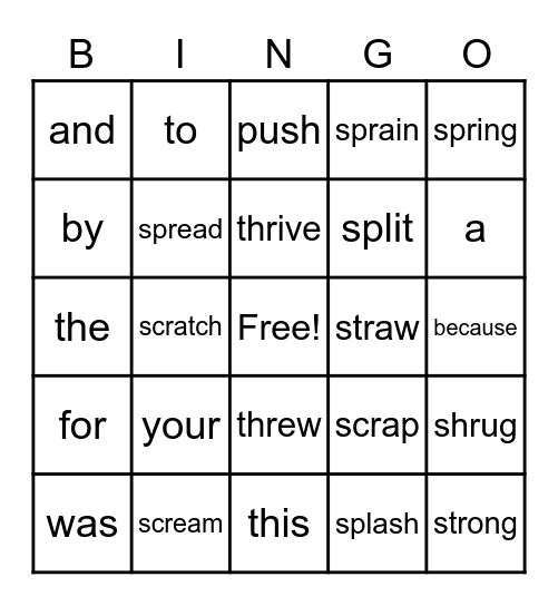 Unit 6 Week 4 Bingo Card