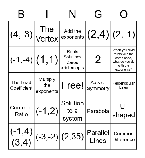 Something Bingo Card