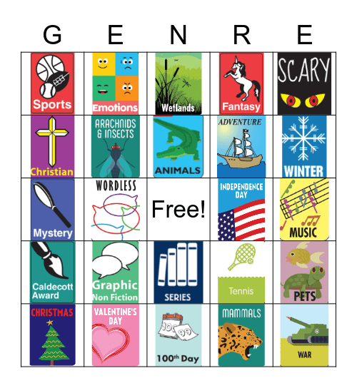 Genres Bingo Card