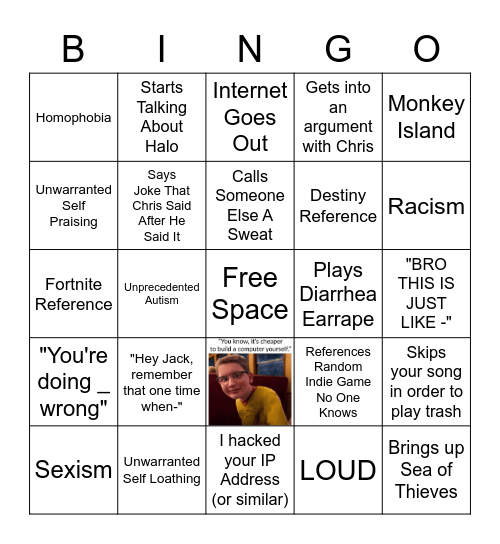 Mason Bingo Card