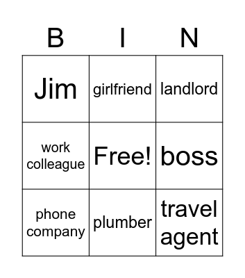 Reported Speech Bin(go) Bingo Card