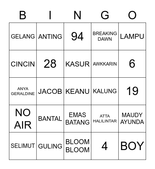 AKUKWONPIL94 Bingo Card