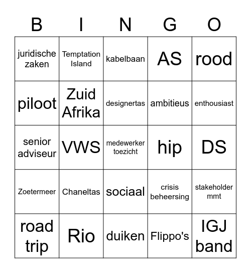 Merredit 4 Bingo Card