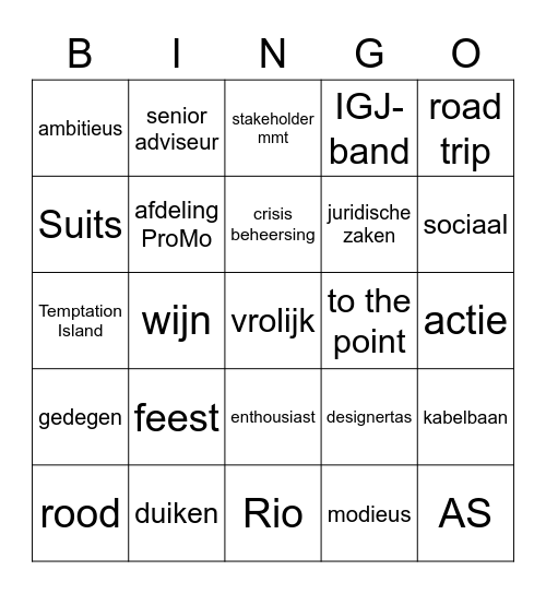 Merredit 5 Bingo Card