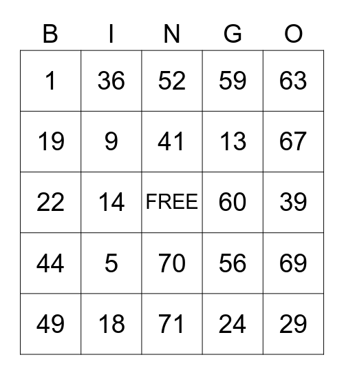 LEM & NHEL TV Bingo Card