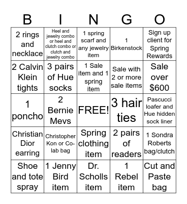 Lori's Bingo Round 2 Bingo Card