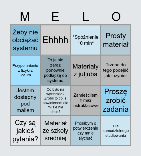 Podstawy Elektroniki Bingo Card