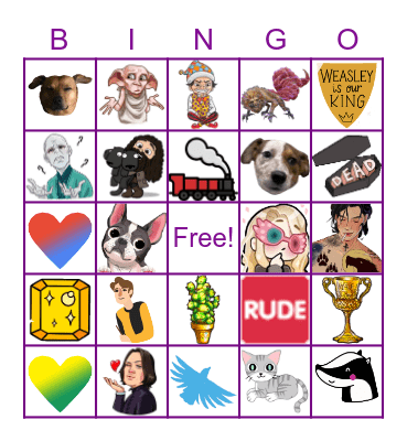HH EMOJI Bingo Card