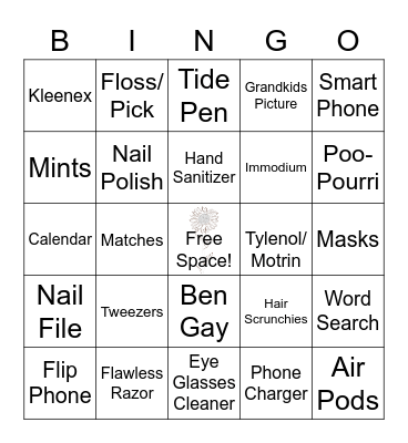 B-I-N-G-O Game Bingo Card