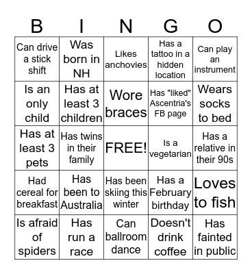Bingo Card