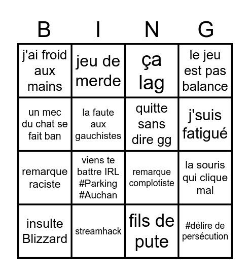 Adelscott Bingo Card