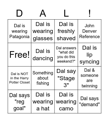 DINGO! Bingo Card