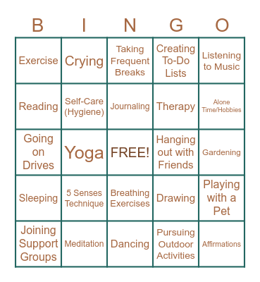 RISE BINGO Card