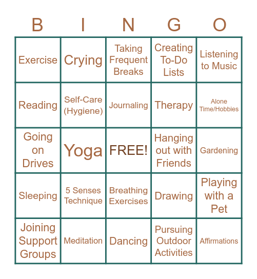 RISE BINGO Card