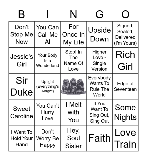 Songs to Start You're Day Bingo Card