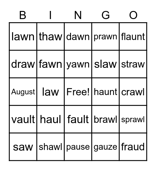 /aw/ Bingo Card