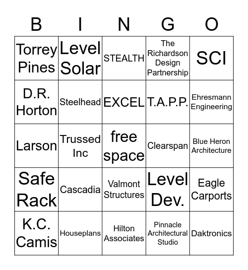Vector Bingo Card