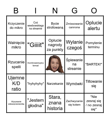 test Bingo Card