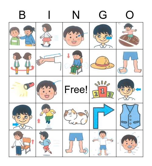 小４英語U3 Bingo Card