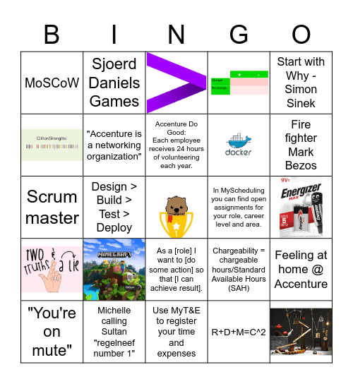 The ultimate NL TAS bingo Card