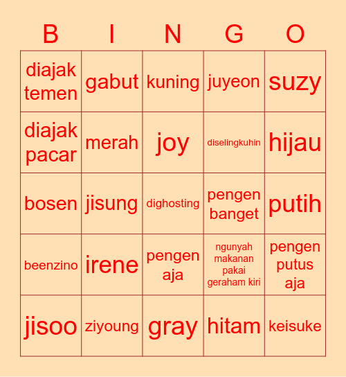 JS Bingo Card