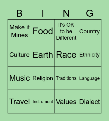 Isabella's Girl Scout Gold Award Bingo Card