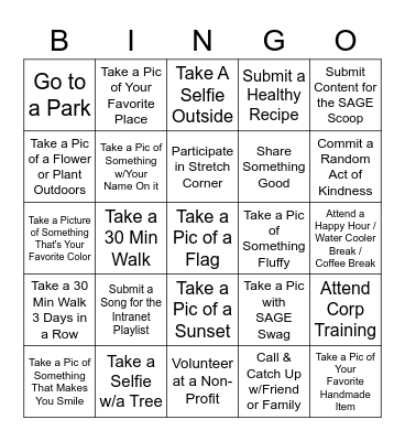 Info Services Bingo Card