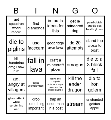 Nick's Fabulous Bingo Night Bingo Card