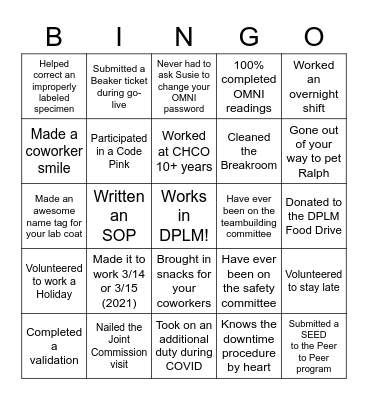 Are You an Undercover DPLM Superhero? Bingo Card
