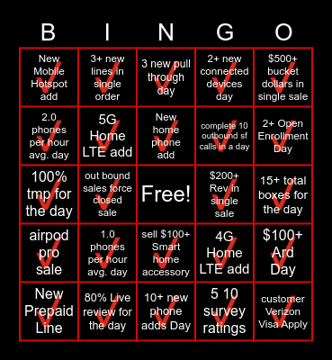 SHOW ME THE BINGO Card