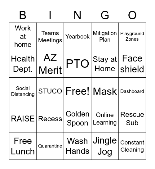 HTA Ultimate Bingo Card