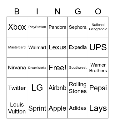 Logo Bingo Card