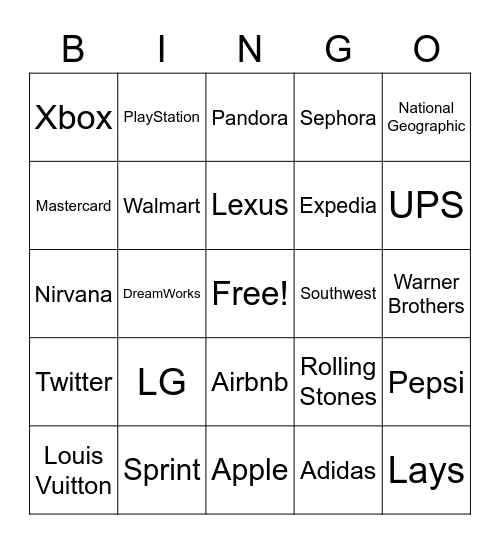 Logo Bingo Card