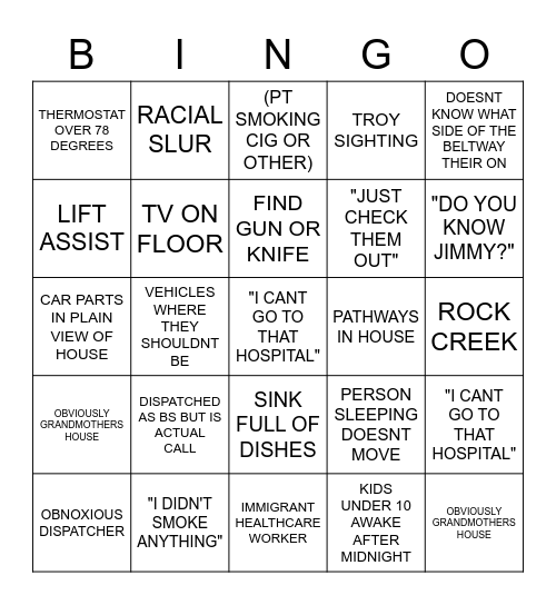 That's A Bingo Card