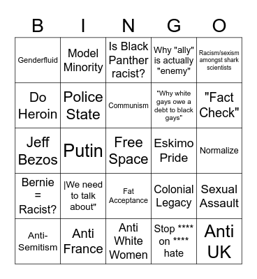 What will she post next? Bingo Card