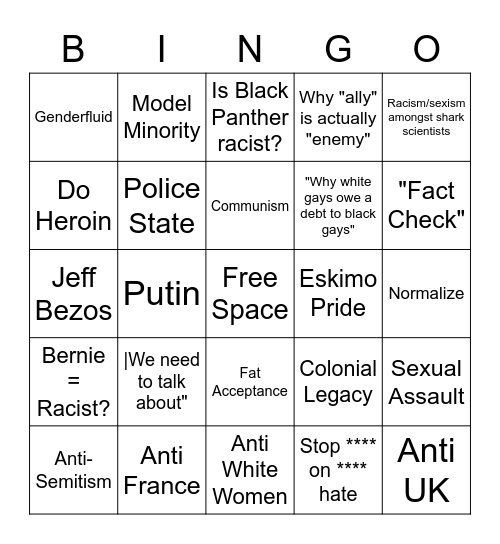 What will she post next? Bingo Card