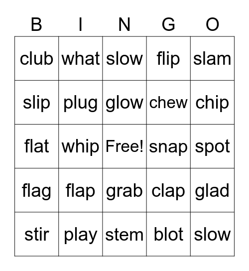 CCVC Bingo Card