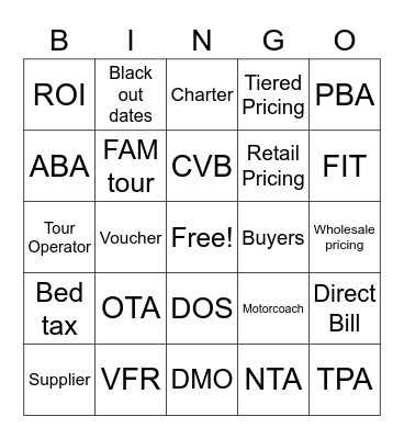 LINGO BINGO Card
