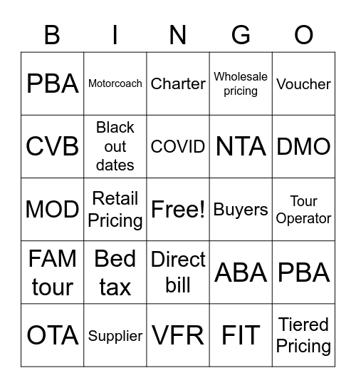 LINGO BINGO Card